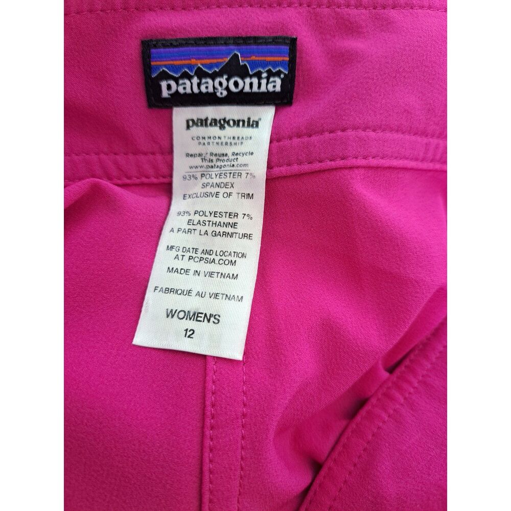 Patagonia Women's Pink Meridian Board Shorts Travel Vacation Sz 12 - Picture 4 of 5